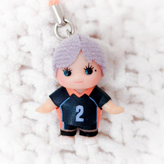 Sugawara Koshi Haikyuu Anime Kewpie Doll Figure Keychain Strap