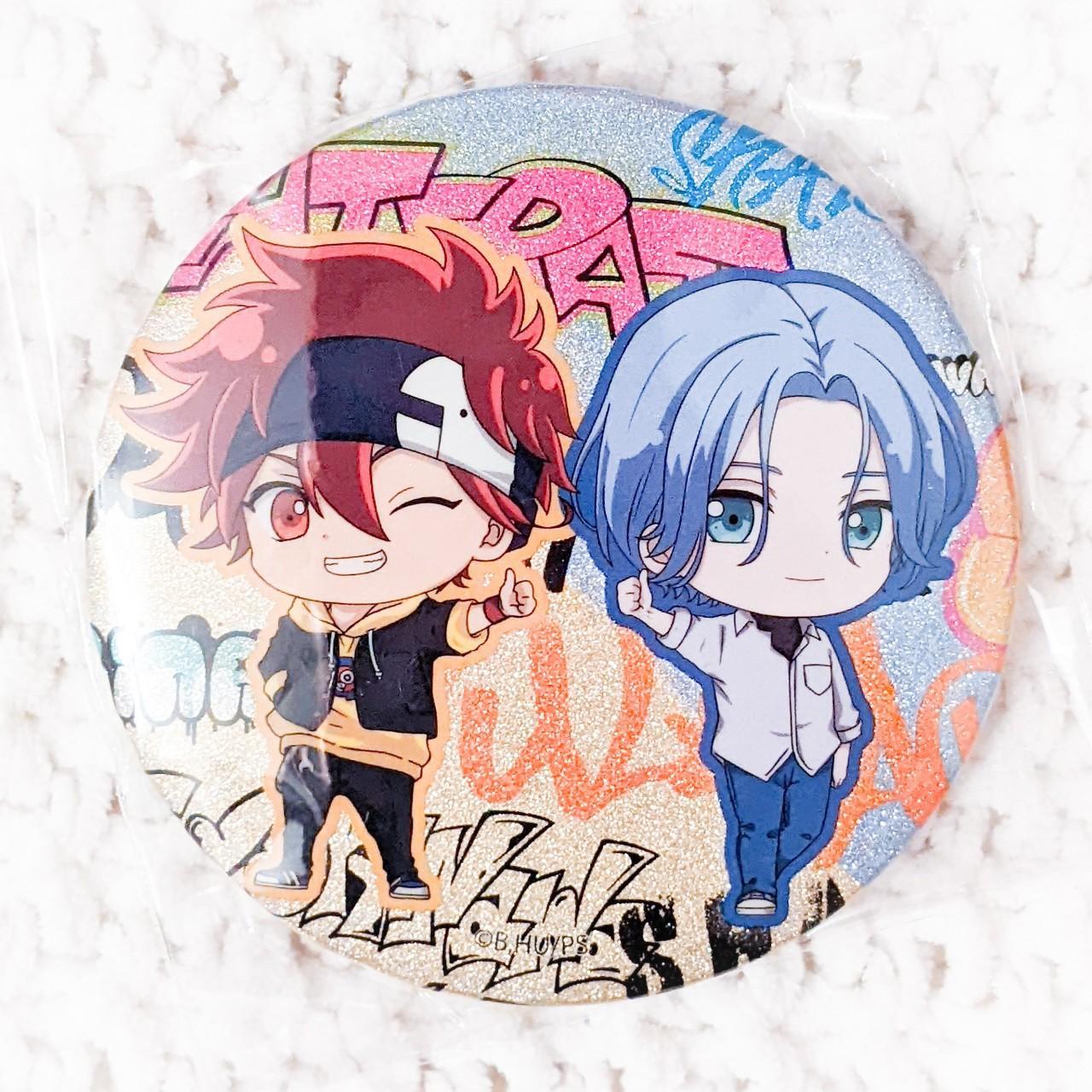 Reki Kyan & Langa Hasegawa - SK8 The Infinity Anime Big Glitter Pin Badge Button
