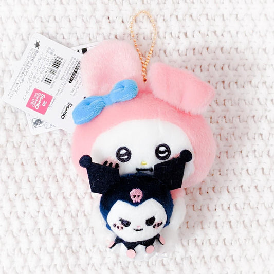 My Melody w/ Kuromi Nagano x Sanrio Characters Collab Plush Keychain