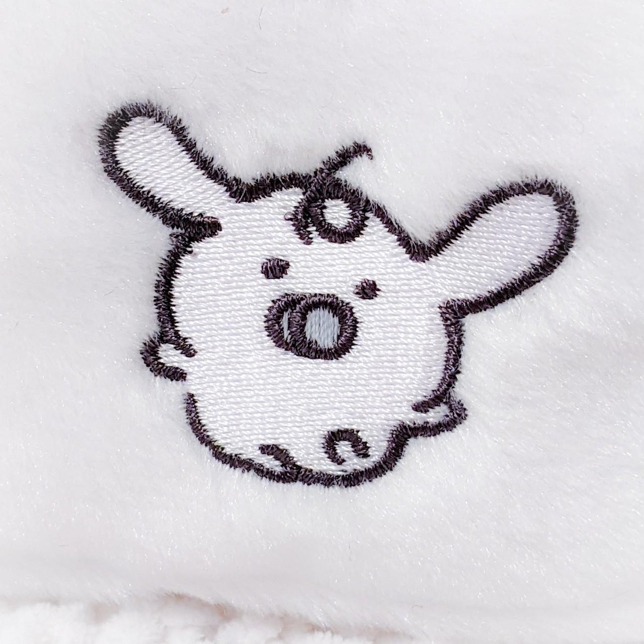 Cinnamoroll w/ Milk Patch Nagano x Sanrio Characters Face Zippered Pouch Bag