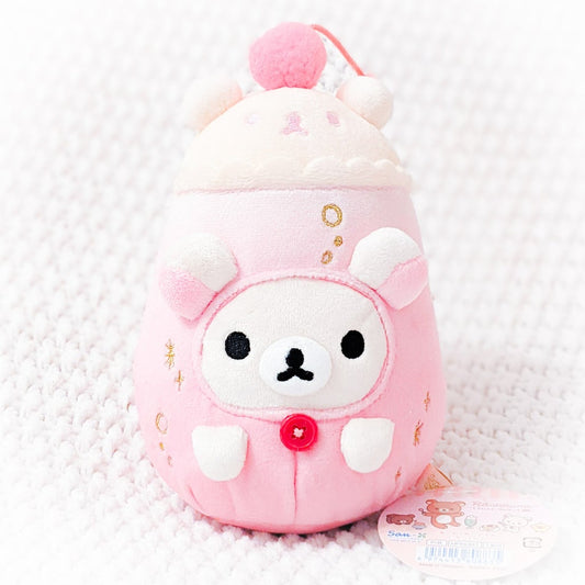 Korilakkuma Retro Sweets Strawberry Milk Ice Cream Soda Rilakkuma San-X Plush