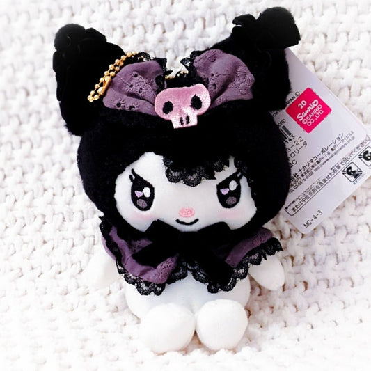 Kuromi Sweet Lolita Sanrio Characters Kawaii Stuffed Plush Keychain