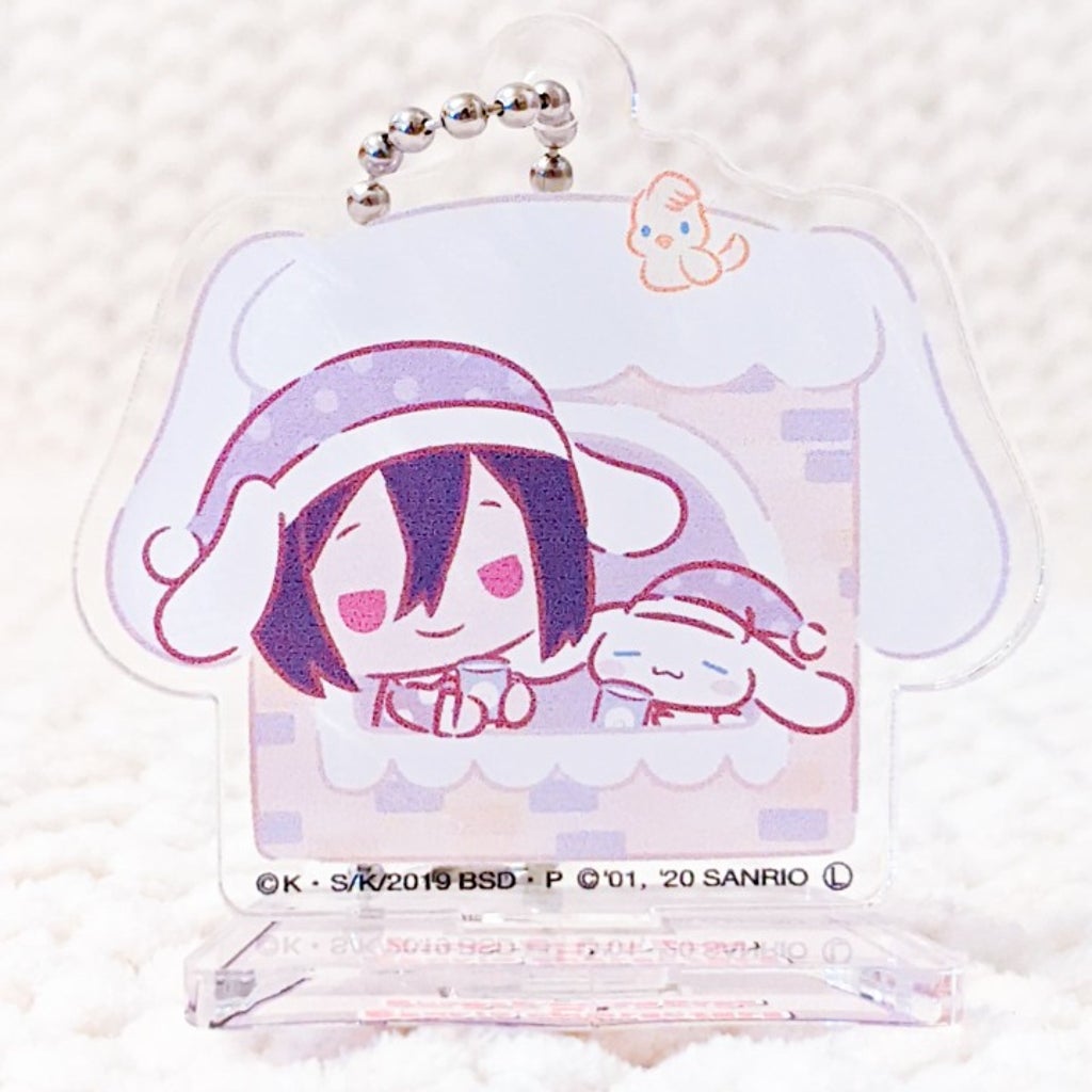 Fyodor Dostoevsky x Cinnamoroll Bungo Stray Dogs Sanrio Anime Acrylic Stand Keychain