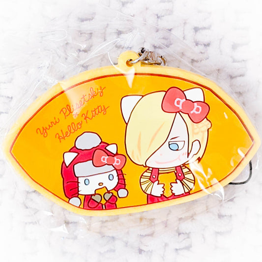 Yuri Plisetsky & Hello Kitty - Yuri!!! On Ice x Sanrio Anime Keychain Rubber Strap