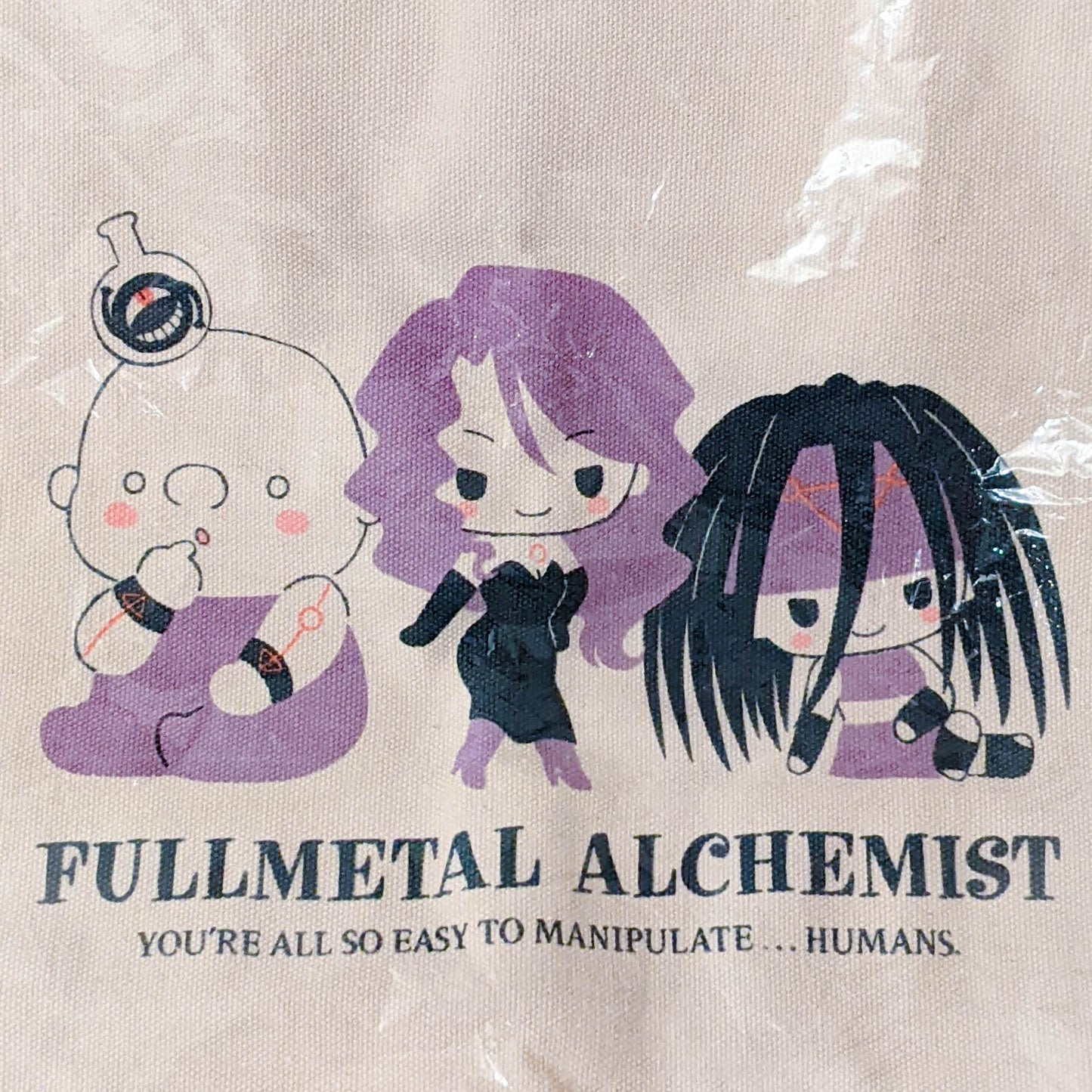 Envy Lust & Gluttony - Fullmetal Alchemist x Sanrio Anime Canvas Tote Bag