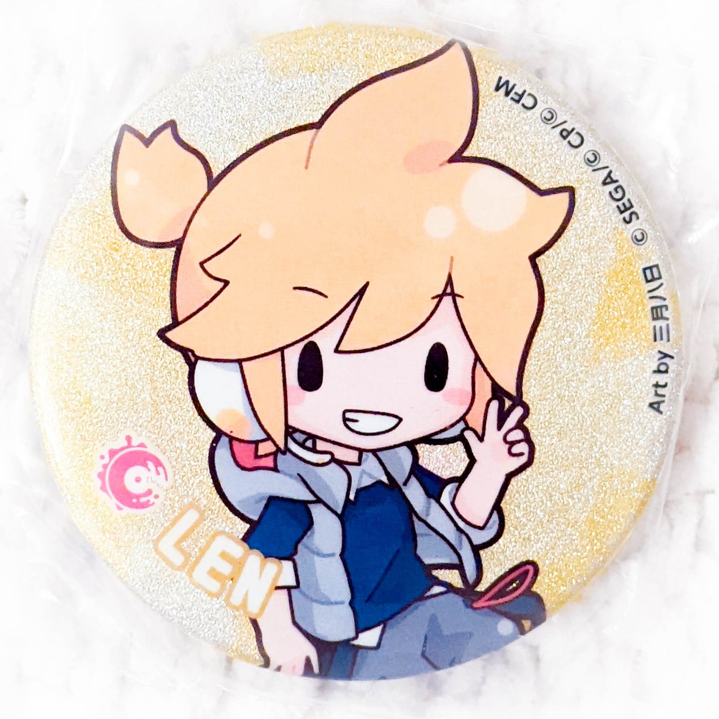 Badge Pins Len Kagamine (cat and fish illustration) Vocaloid Sakura Miku x  Good Smile ×animatecafe Trading metal badge, Goods / Accessories