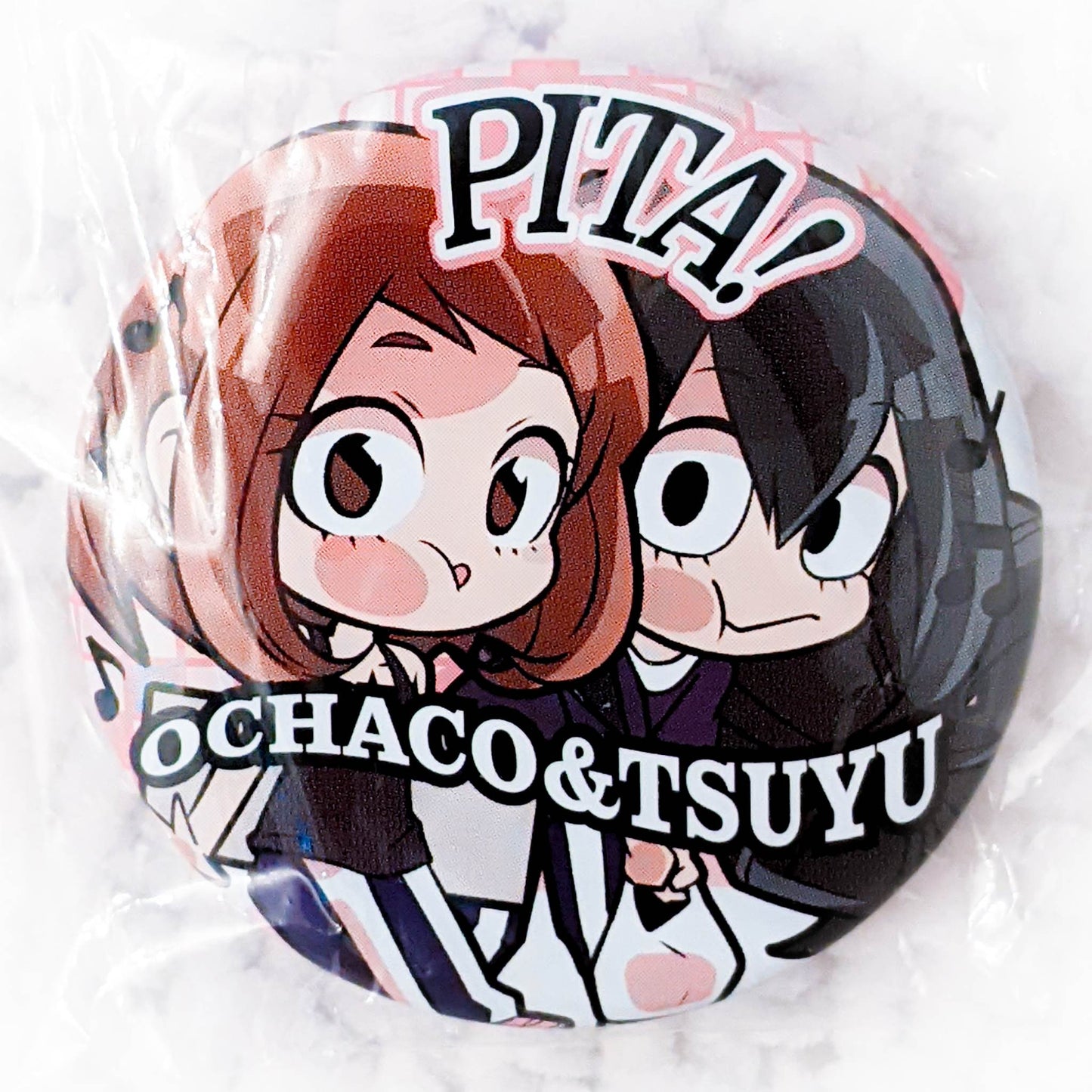 Ochaco Uraraka & Froppy Tsuyu Asui - My Hero Academia Anime Pita! Pin Badge Button