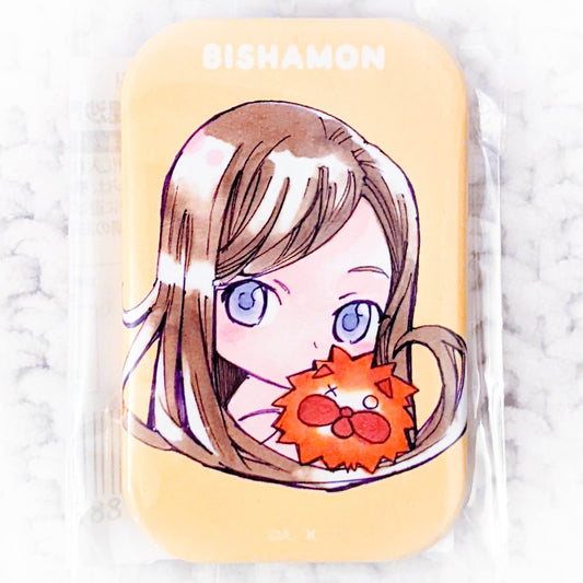 Bishamon - Noragami Anime Chibi Hikido Kuji Square Pin Badge Button