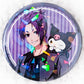 Reo Mikage & Kuromi - BLUELOCK x Sanrio Blue Lock Anime Hologram Pin Badge Button