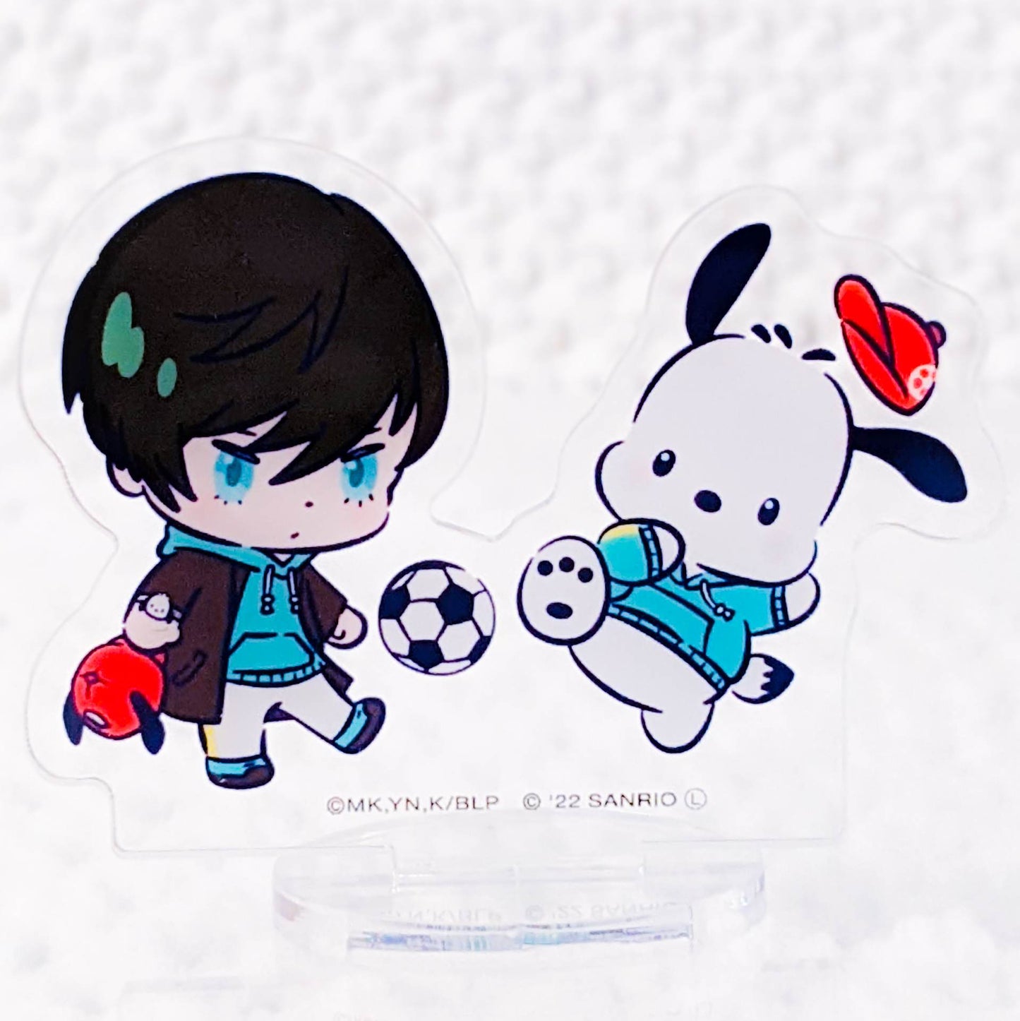 Rin Itoshi & Pochacco - BLUELOCK x Sanrio Blue Lock Anime Acrylic Stand