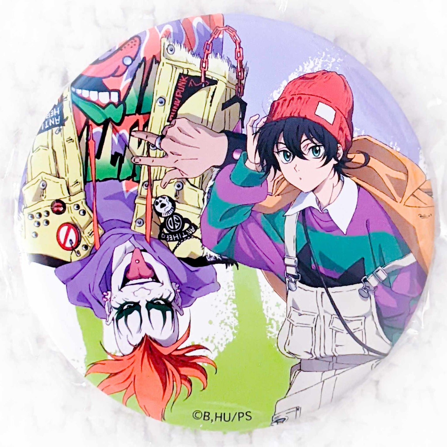 Miya & Hiromi - SK8 The Infinity Anime Street Art Big Pin Badge Button