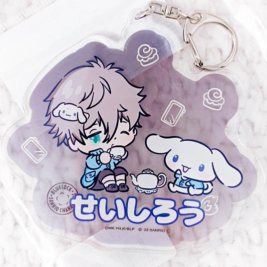 Seishiro Nagi & Cinnamoroll - BLUELOCK x Sanrio Blue Lock Anime Acrylic Keychain