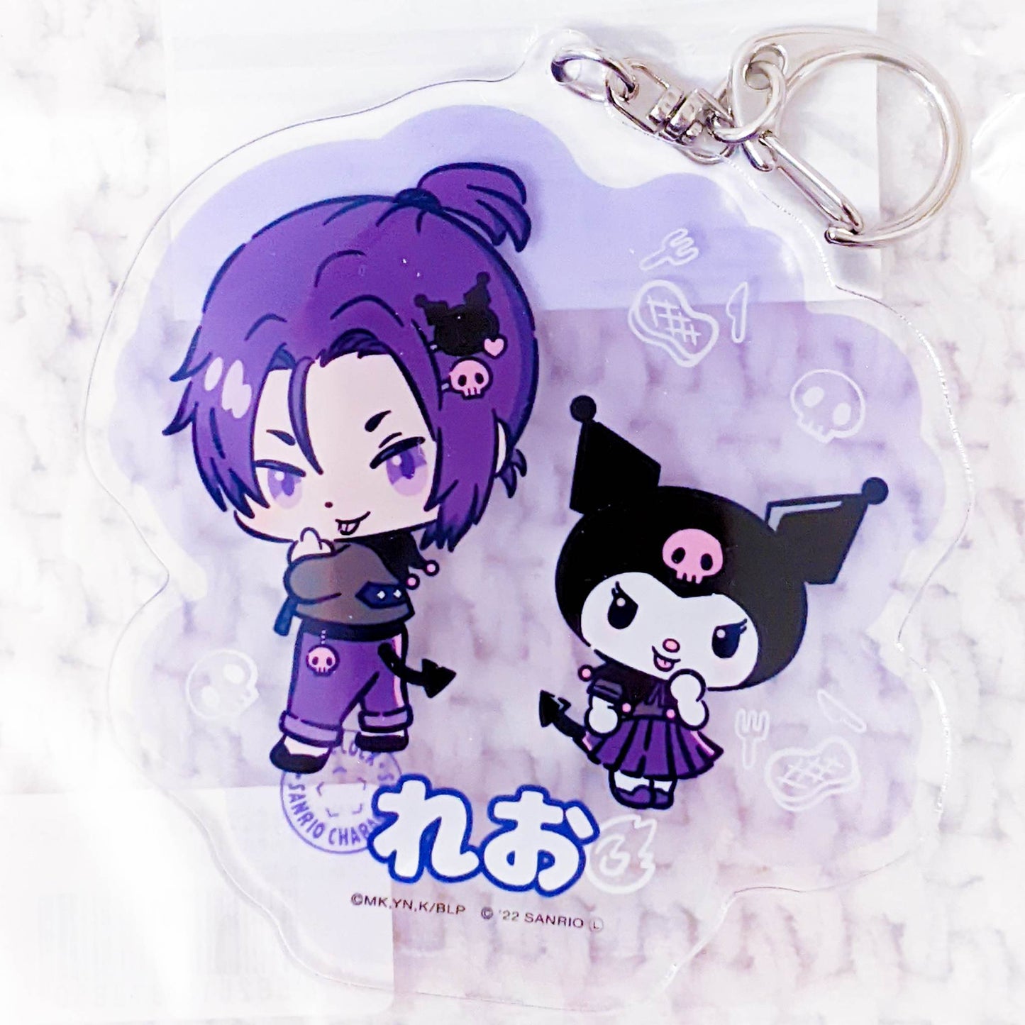 Reo Mikage & Kuromi - BLUELOCK x Sanrio Blue Lock Anime Acrylic Keychain