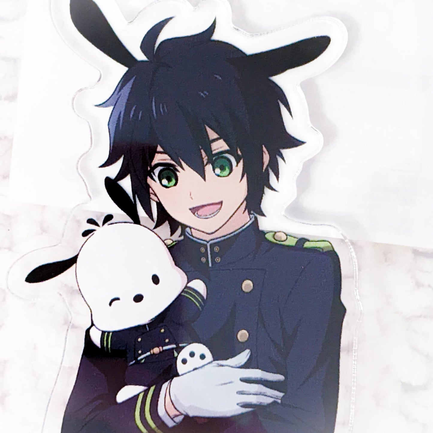 Yuichiro Hyakuya & Pochacco - Seraph of the End x Sanrio Anime Acrylic Stand