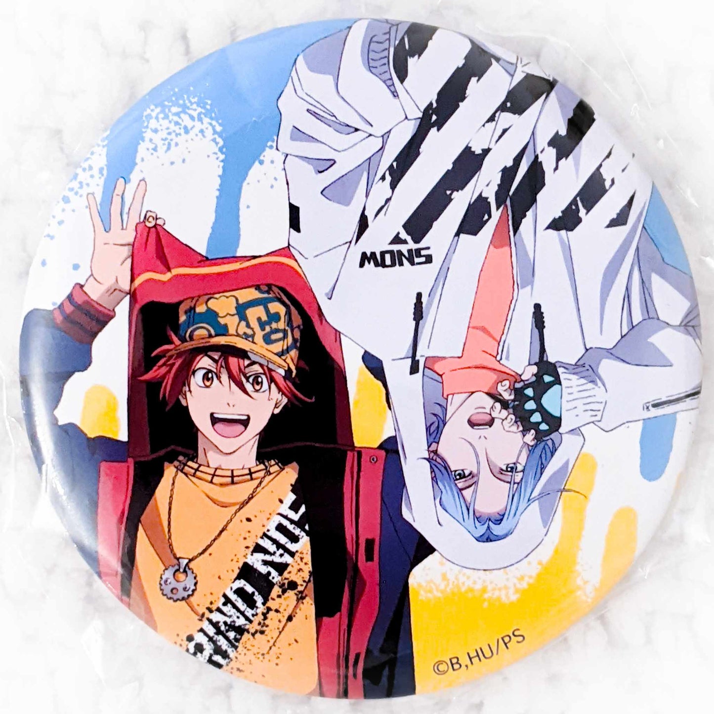 Reki Kyan & Langa Hasegawa - SK8 The Infinity Anime Street Art Big Pin Badge Button