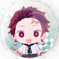 Tanjiro Kamado - Demon Slayer Kimetsu no Yaiba x Sweets Paradise Cafe Pin Badge Button