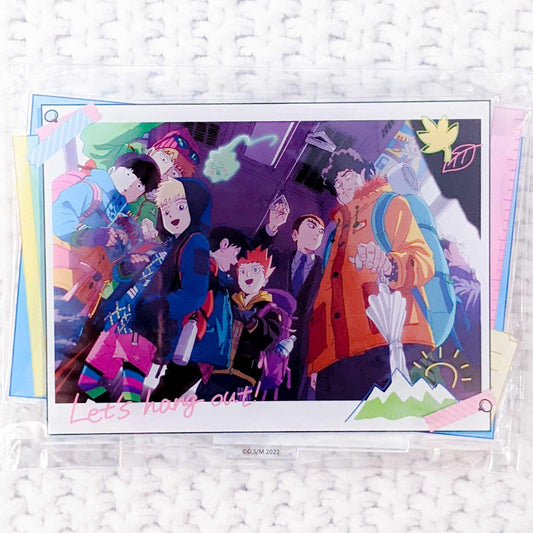 Shigeo Kageyama Reigen Arataka & Group Cast - Mob Psycho 100 Hang Out Acrylic Stand