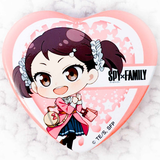 Becky Blackbell - SPY x FAMILY Anime Heart Shaped Pin Badge Button