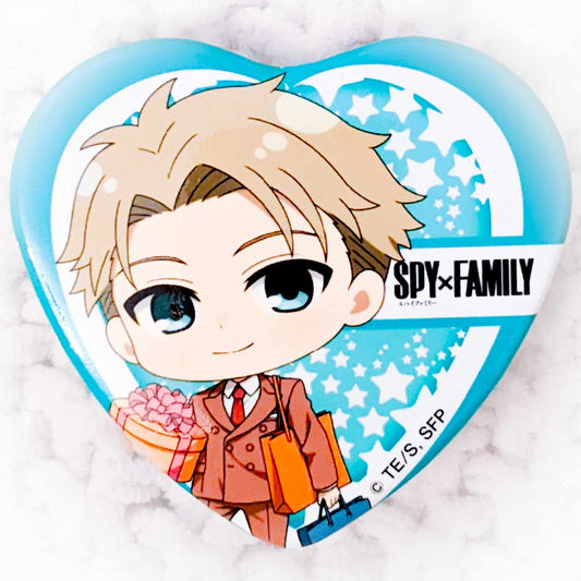 Loid Forger - SPY x FAMILY Anime Heart Shaped Pin Badge Button