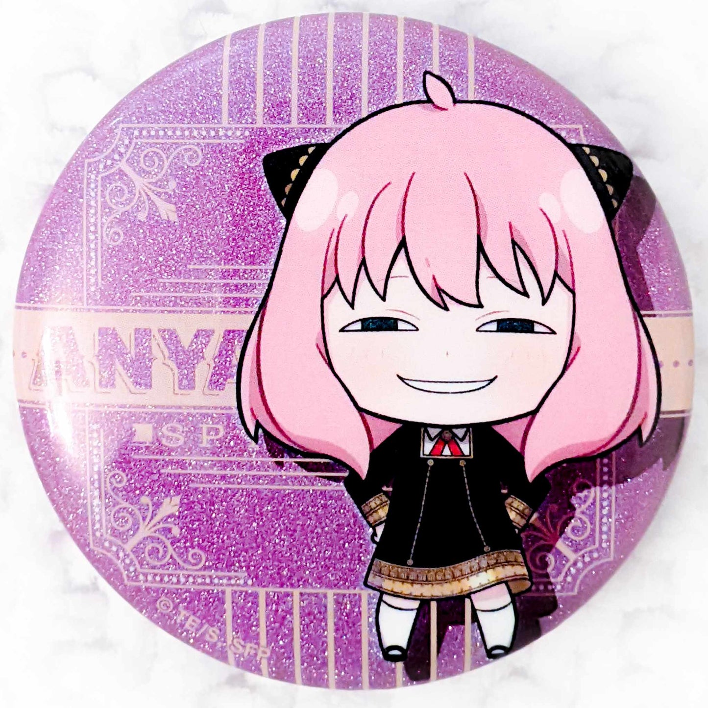 Anya Forger - SPY x FAMILY Anime Glitter Pin Badge Button