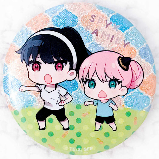 Yor & Anya Forger - SPY x FAMILY Anime Glitter Pin Badge Button