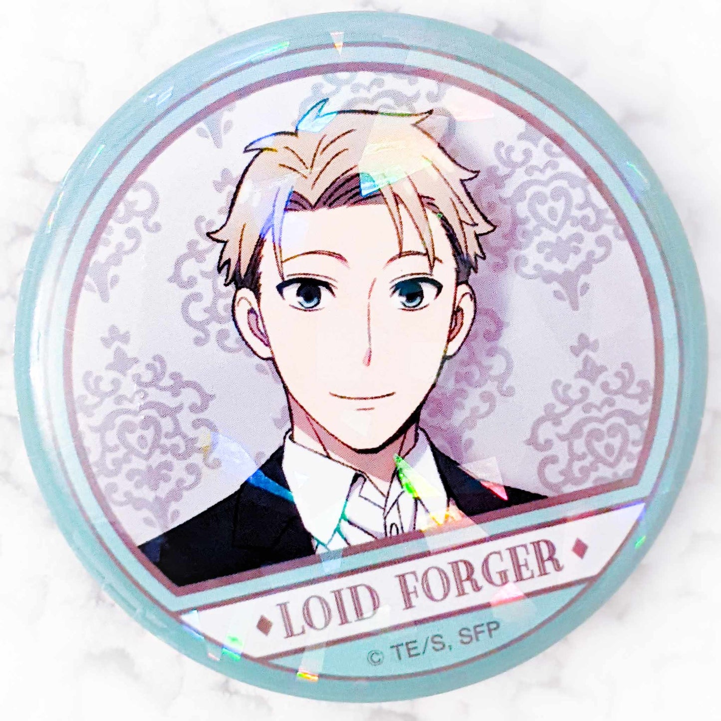 Loid Forger - SPY x FAMILY Anime Hologram Pin Badge Button