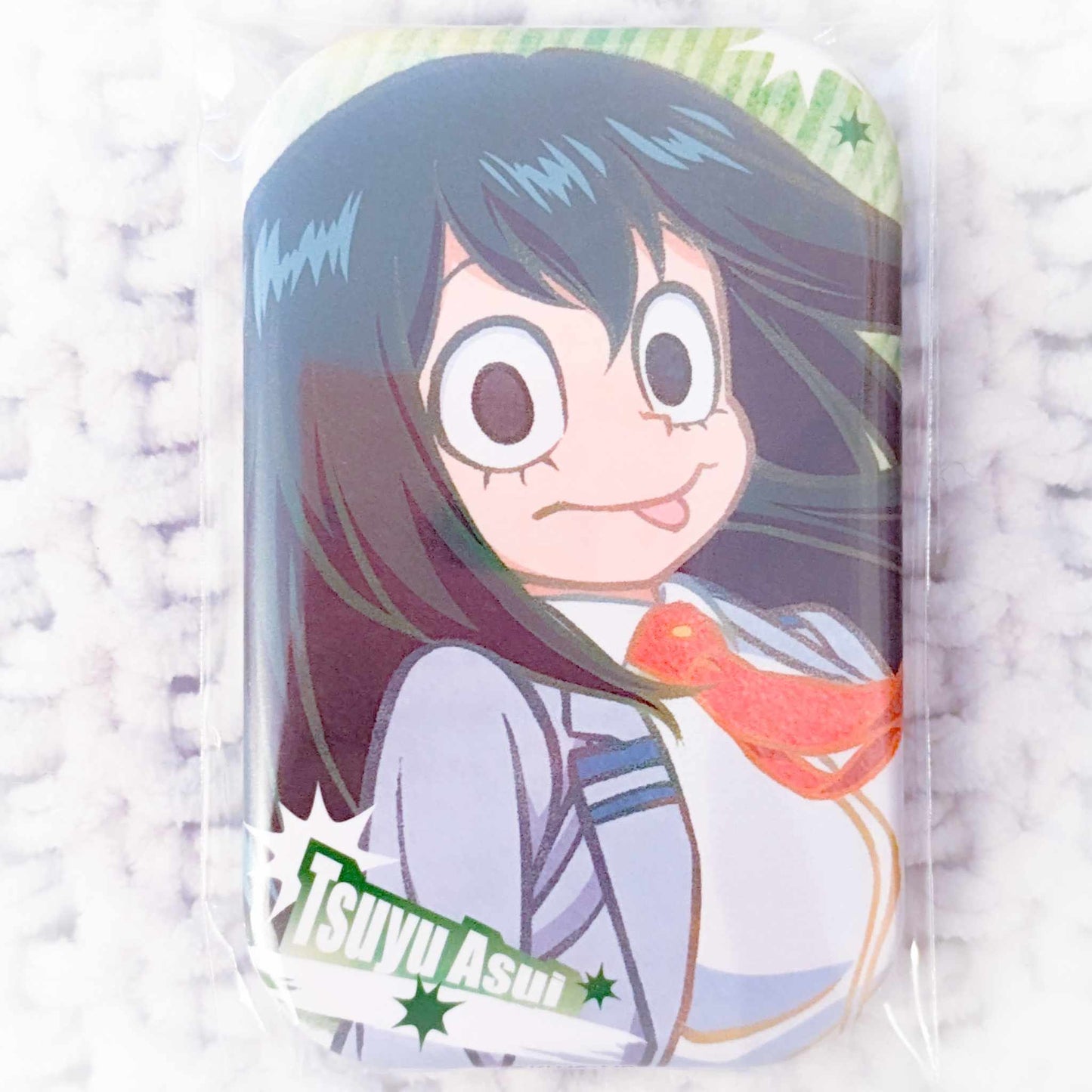 Froppy Tsuyu Asui - My Hero Academia Anime Marukaku Pin Badge Button