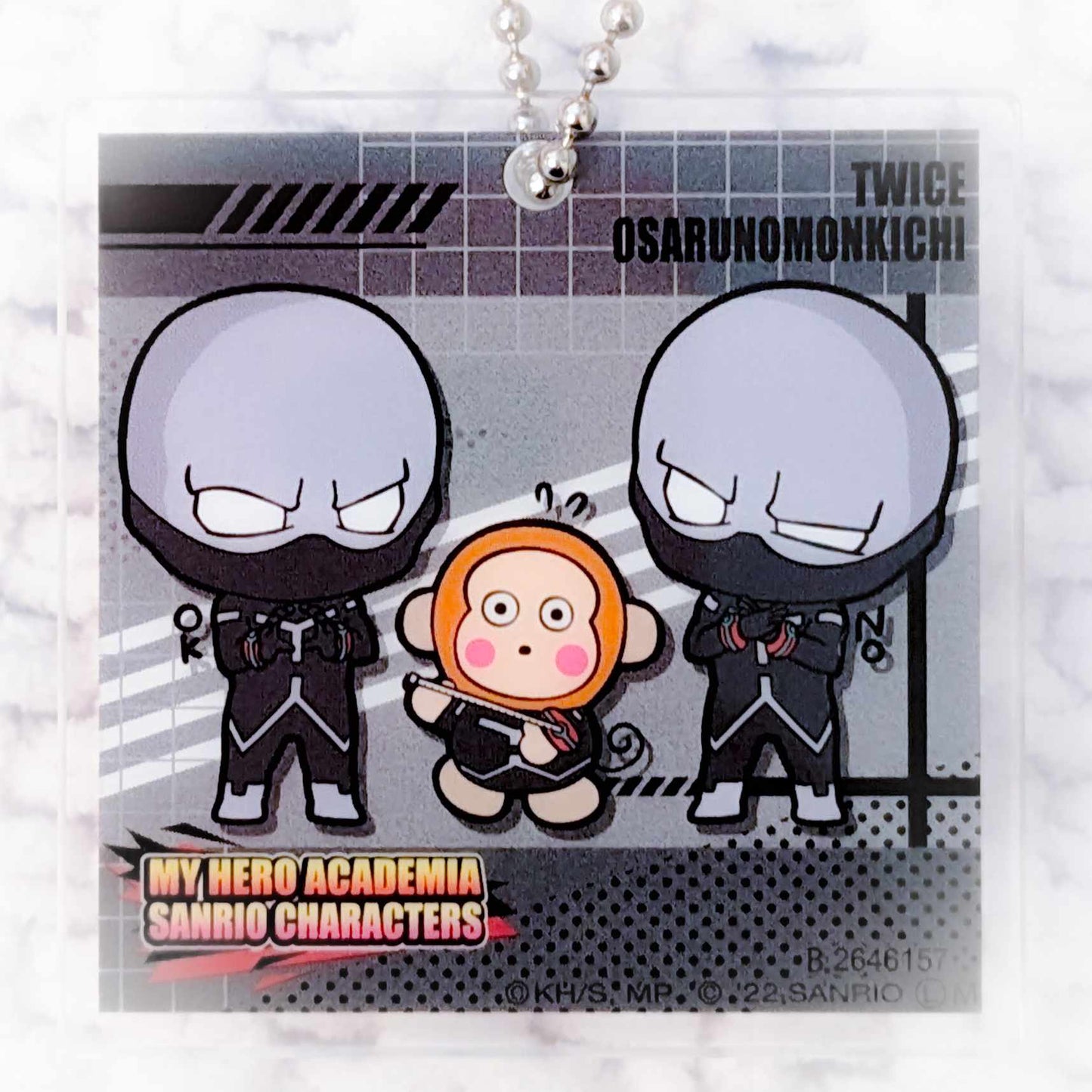 Twice & Monkichi - My Hero Academia x Sanrio Anime Acrylic Keychain