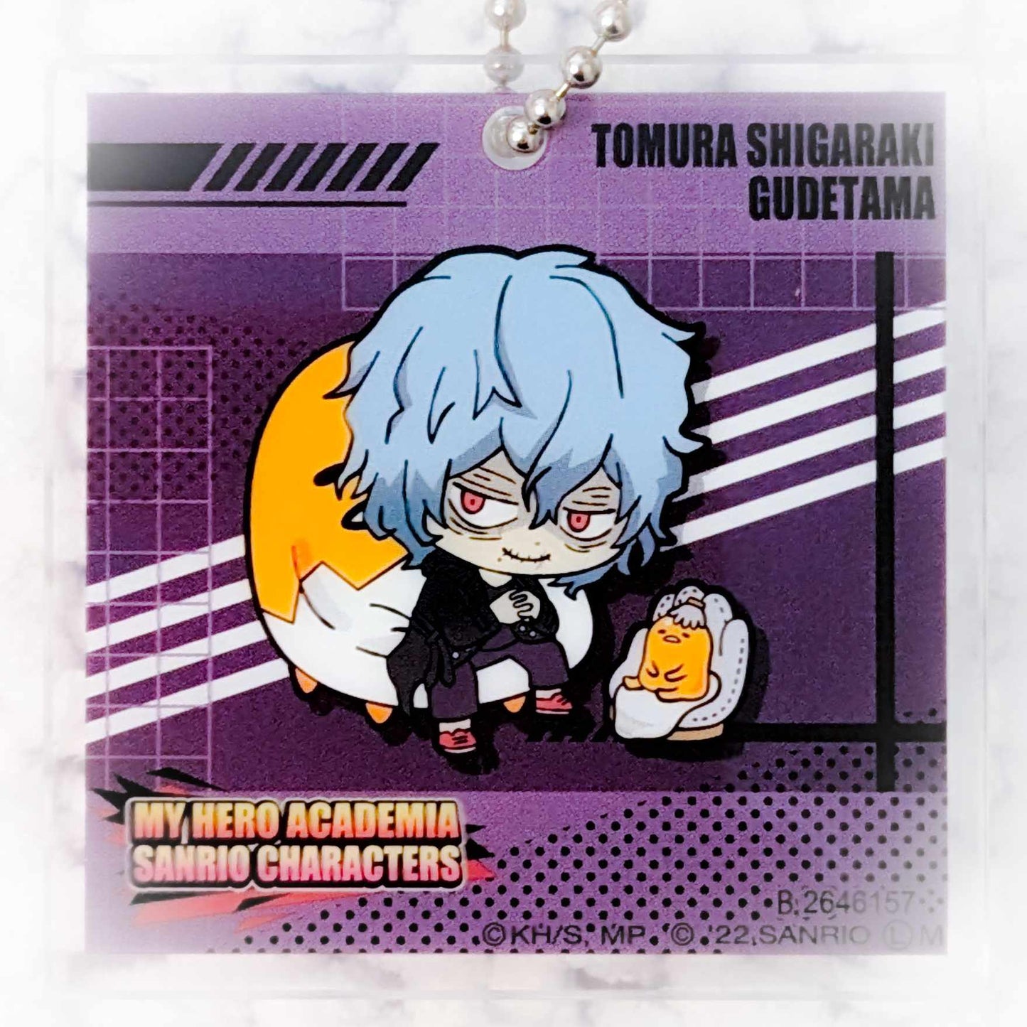 Tomura Shigaraki & Gudetama - My Hero Academia x Sanrio Anime Acrylic Keychain