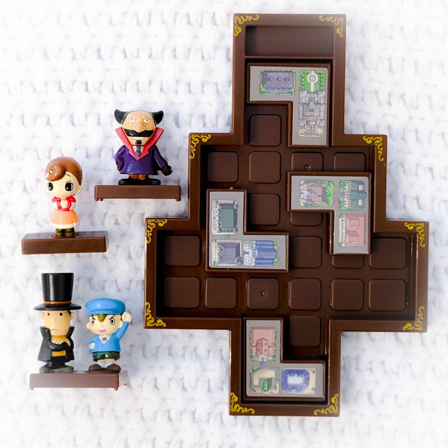 Professor Layton - Rescue Flora Slide Puzzle Board Game Bandai 2008