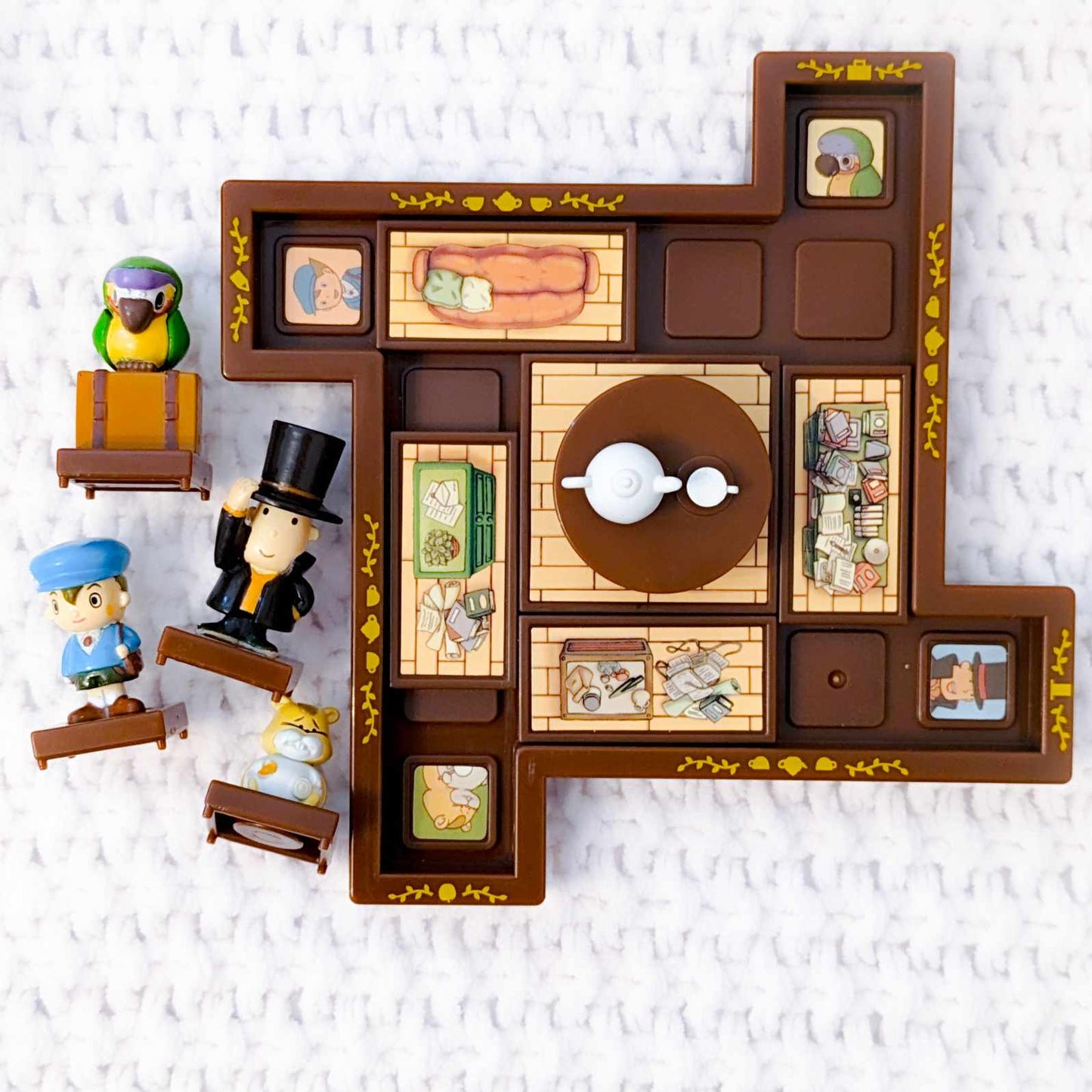 Professor Layton - Tea Time Slide Puzzle Board Game Bandai 2008