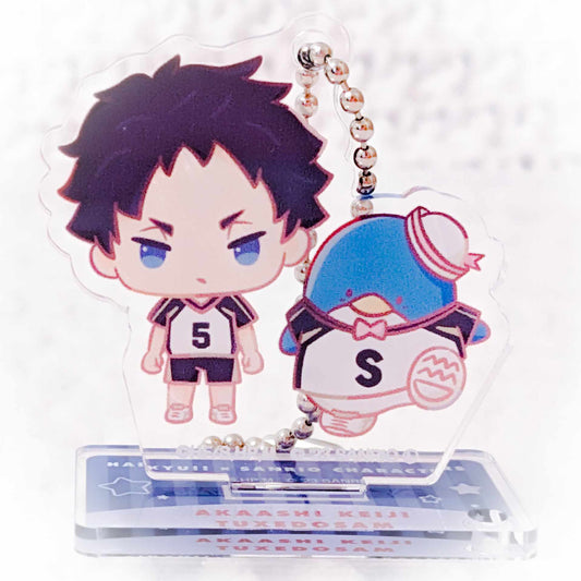 Keiji Akaashi & Tuxedo Sam - Haikyuu x Sanrio Anime Collaboration Acrylic Keychain Stand