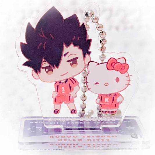 Tetsuro Kuroo & Hello Kitty - Haikyuu x Sanrio Anime Collaboration Acrylic Keychain Stand