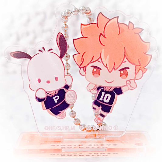 Shoyo Hinata & Pochacco - Haikyuu x Sanrio Anime Collaboration Acrylic Keychain Stand