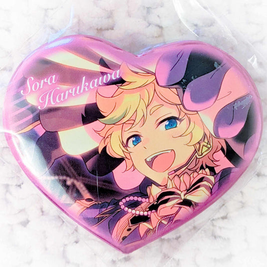 Sora Harukawa - Ensemble Stars! Switch Anime Heart Shaped Pin Badge Button