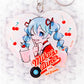 Hatsune Miku - Vocaloid Hatsune Miku's Diner ver. Anime Heart Shaped Acrylic Keychain