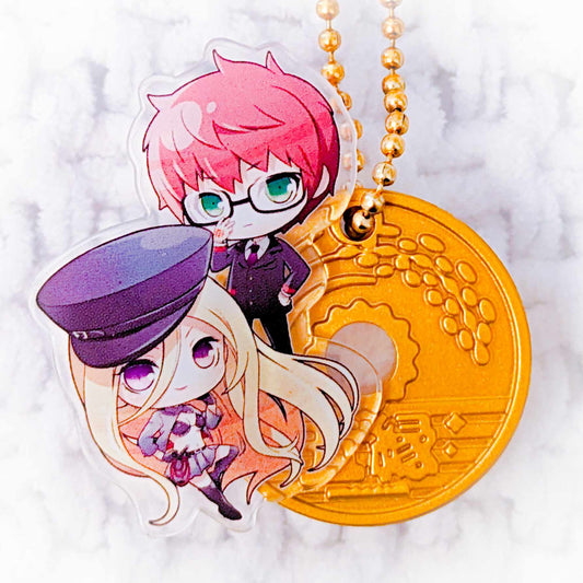 Bishamon & Kazuma - Noragami Aragato Anime Chibi Five Yen Coin Keychain