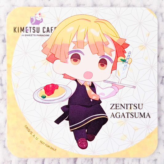 Zenitsu Agatsuma - Kimetsu no Yaiba Demon Slayer x Sweets Paradise Cafe Paper Coaster