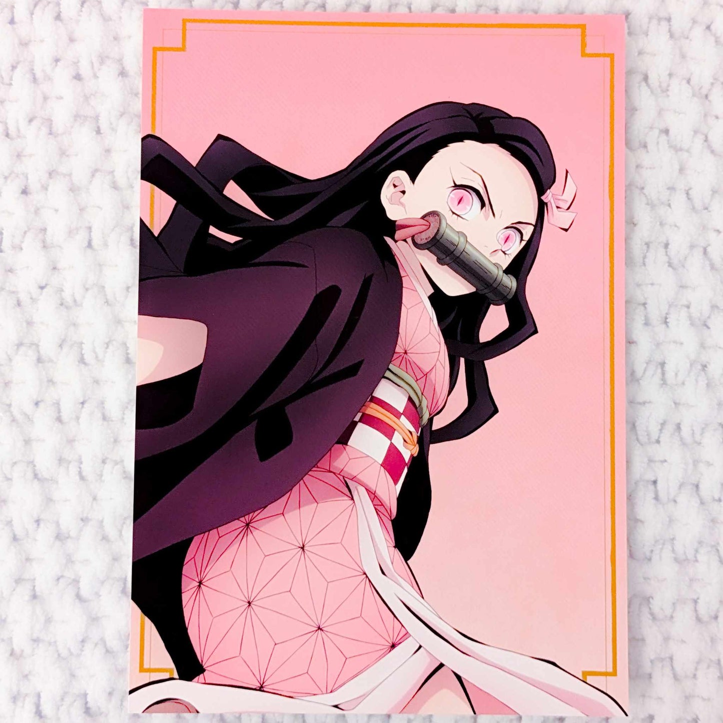 Nezuko Kamado - Demon Slayer Kimetsu no Yaiba Anime Art Postcard – Miokii  Shop