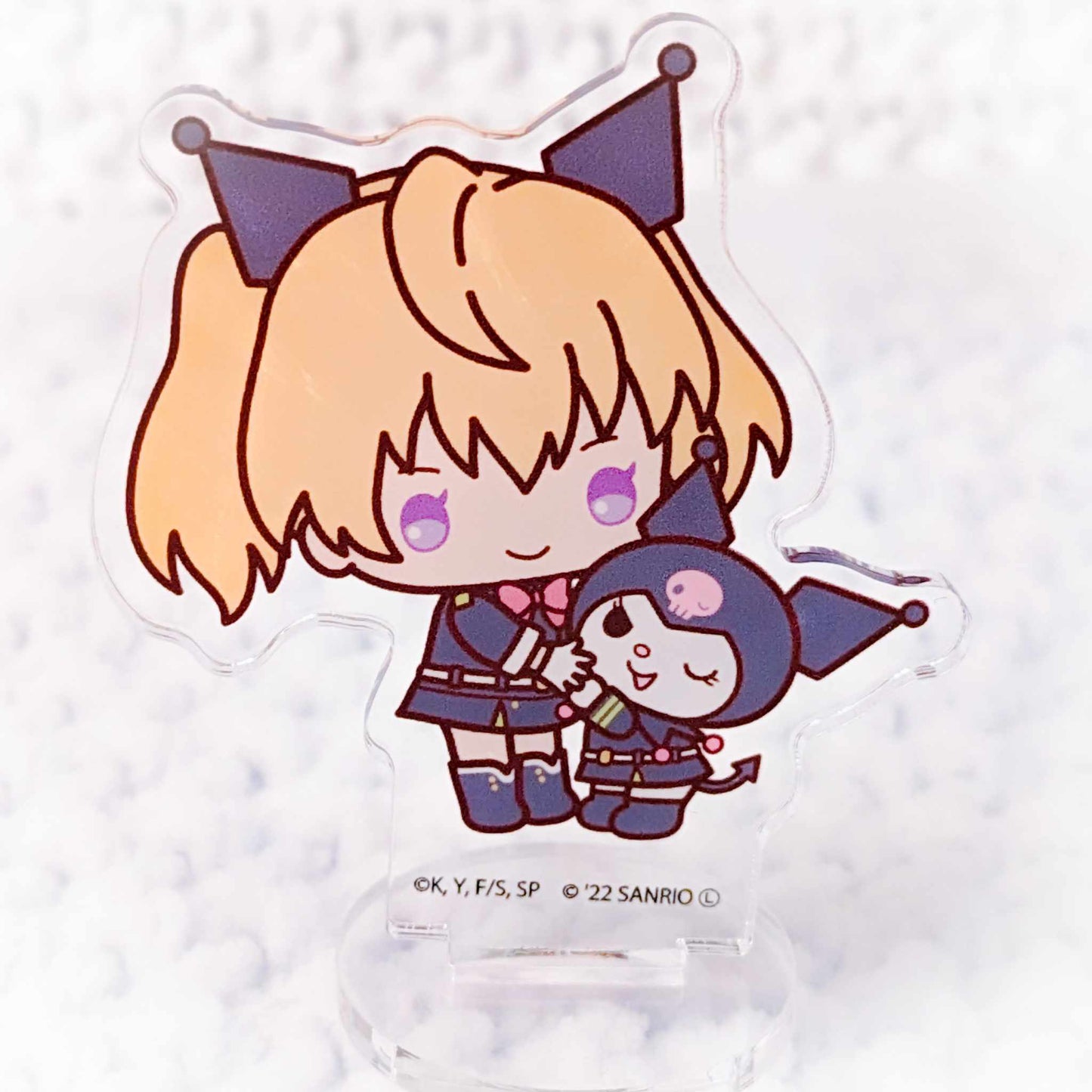 Mitsuba Sangu & Kuromi - Seraph of the End x Sanrio Anime Chibi Acrylic Stand