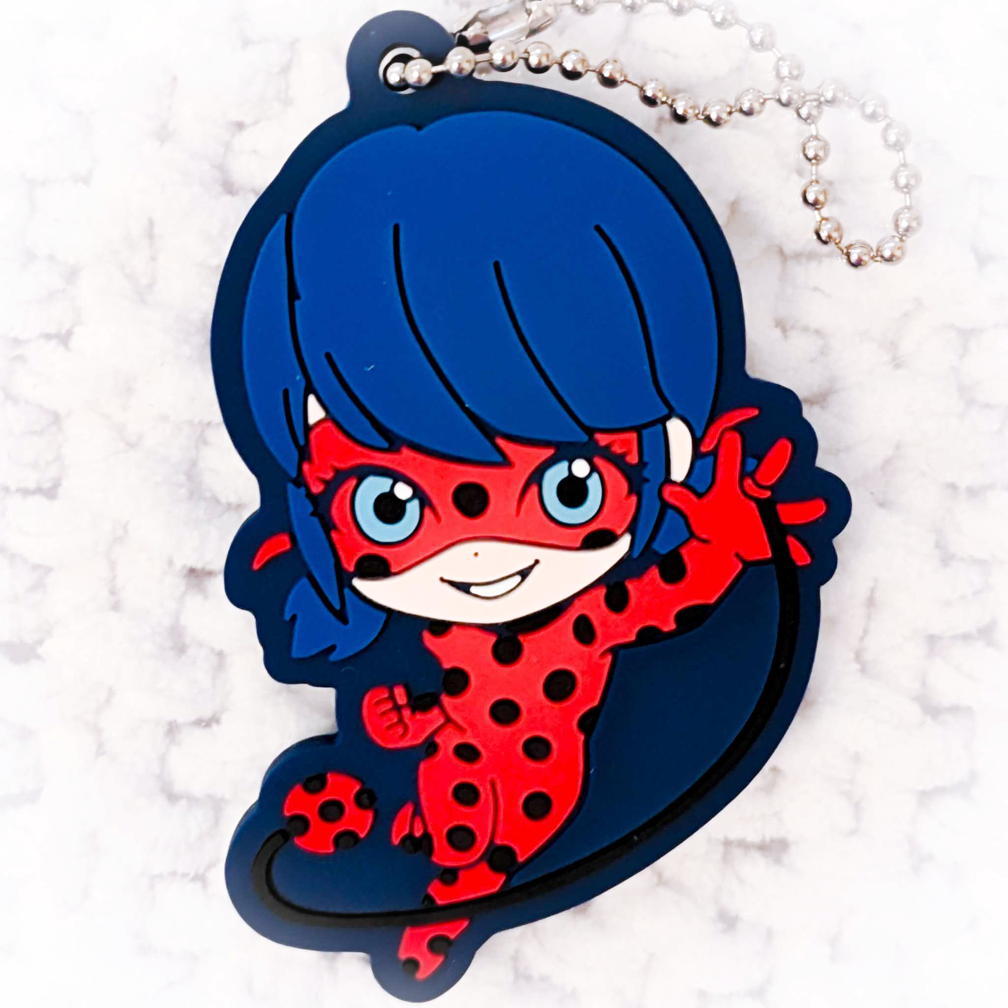 Ladybug - Miraculous Ladybug Rubber Strap Keychain – Miokii Shop
