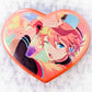 Subaru Akehoshi - Ensemble Stars! Trickstar Anime Heart Shaped Pin Badge Button