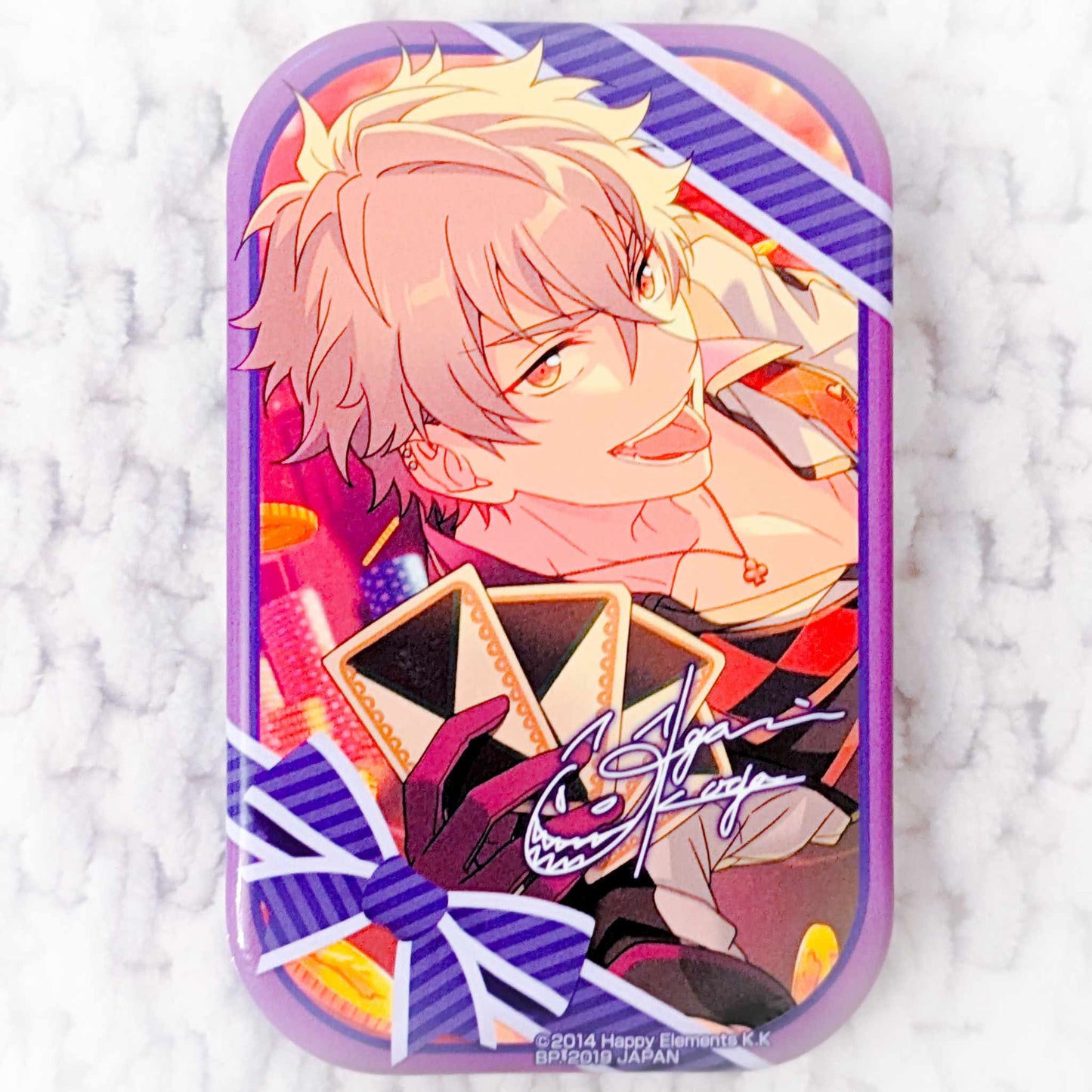 Koga Oogami - Ensemble Stars! UNDEAD Anime Square Pin Badge Button