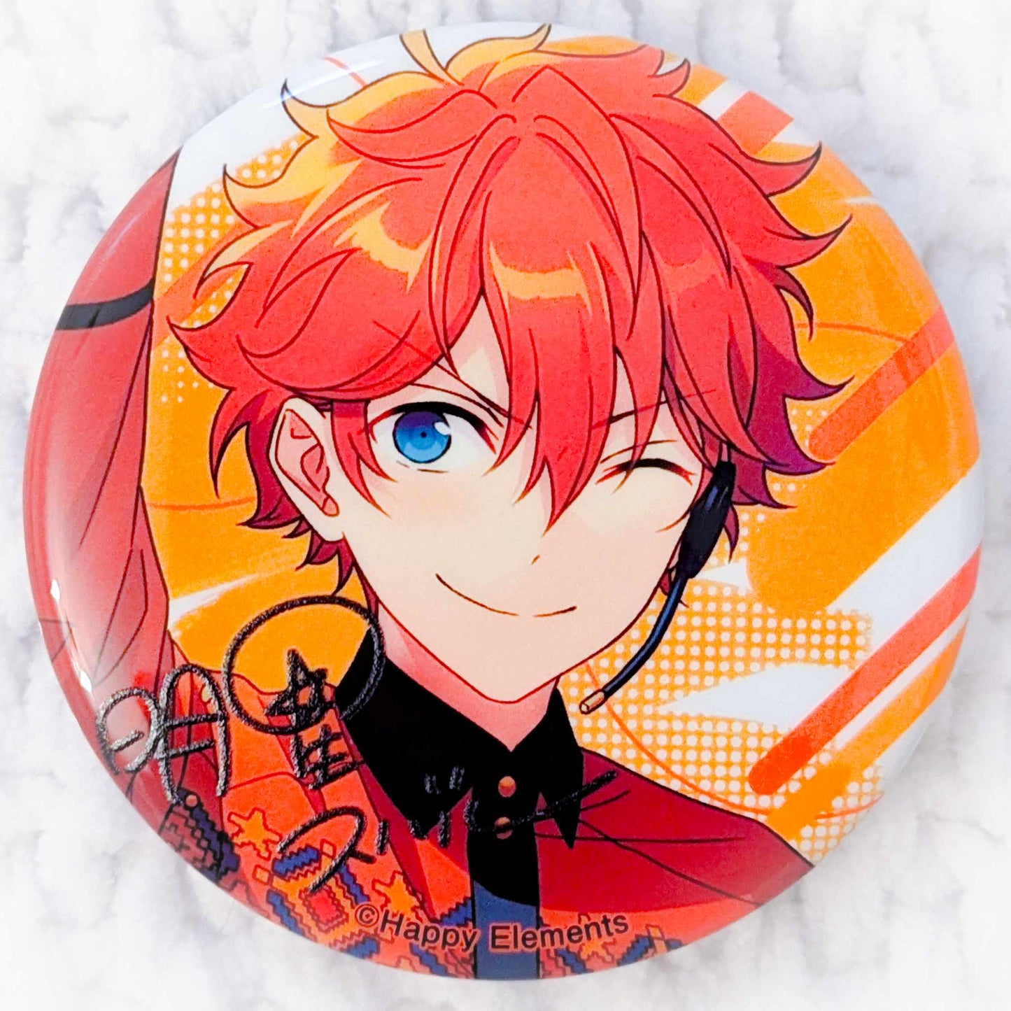 Subaru Akehoshi - Ensemble Stars! Trickstar Anime Autograph Pin Badge Button