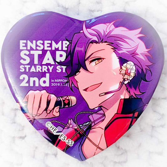 Adonis Otogari - Ensemble Stars! UNDEAD Anime Heart Shaped Pin Badge Button