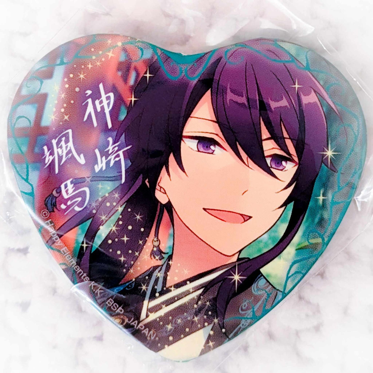 Souma Kanzaki - Ensemble Stars! AKATSUKI Anime Heart Shaped Pin Badge Button