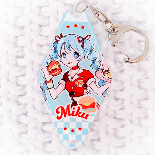 Hatsune Miku - Vocaloid Hatsune Miku's Diner ver. Anime Acrylic Keychain