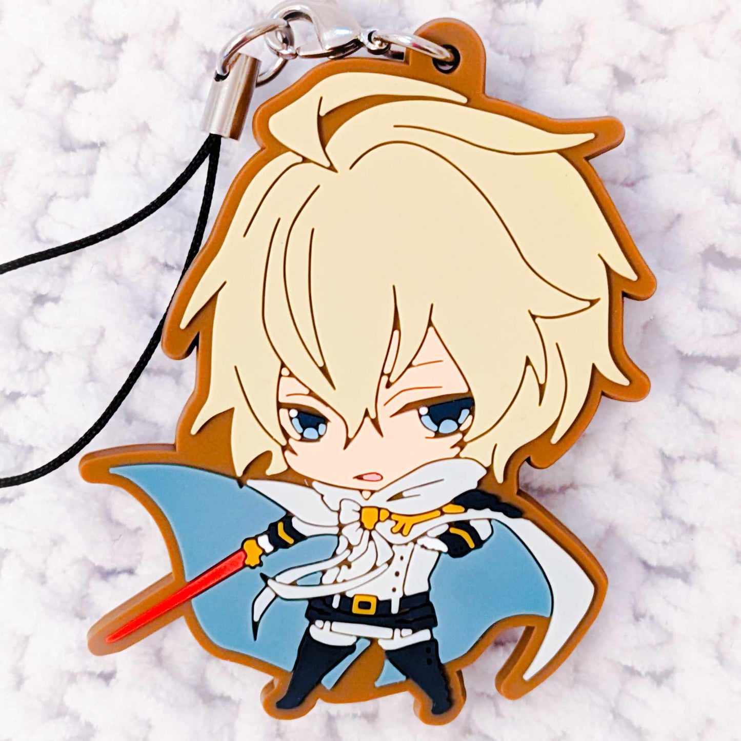 Mikaela Hyakuya - Seraph of the End Anime Rubber Keychain Strap