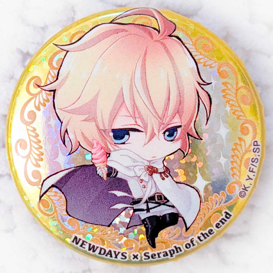 Mikaela Hyakuya - Seraph of the End Anime Glitter Chibi Pin Badge Button