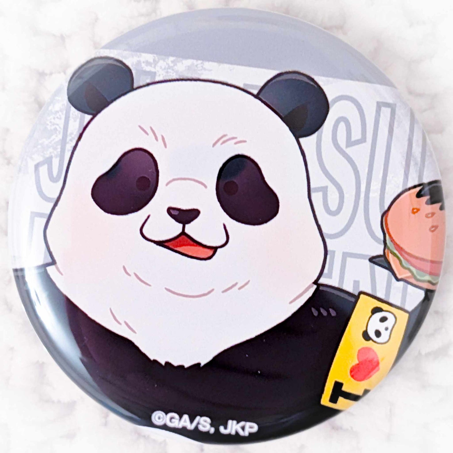 Panda - Jujutsu Kaisen Anime SEGA Collab Cafe Pin Badge Button